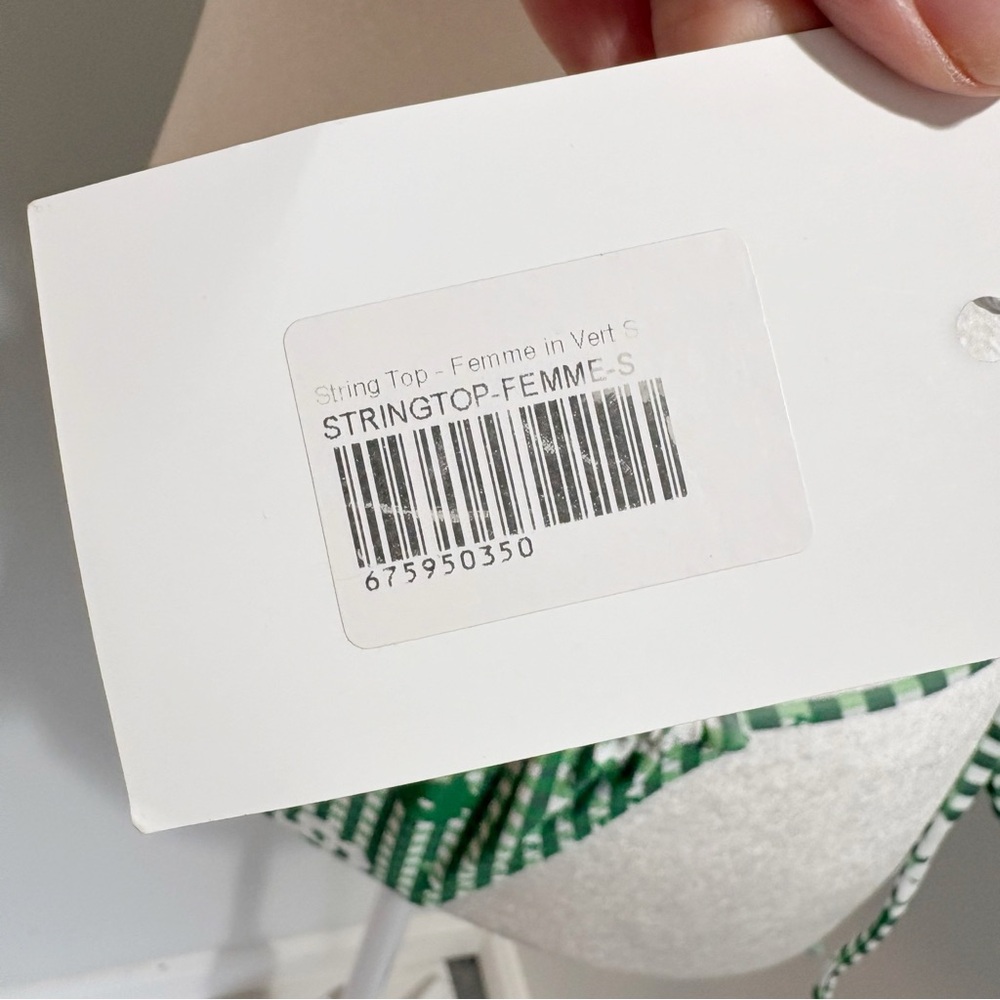 Amelie Teje x Loleia Swim String Bikini Femme in Vert Small Top Medium Bottom - Picture 11 of 16